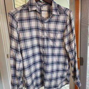 American Eagle White-Grey Flannel